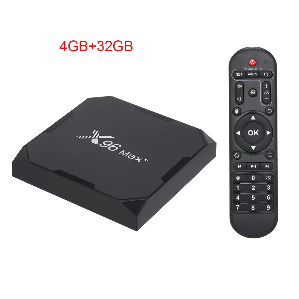 4GB 32GB X96 Max Plus Smart tv Box Android9.0 4 ГБ 32 ГБ 64 Гб четырехъядерный 64-битная приставка Поддержка Bluetooth 8K медиаплеер 2,4G/5G WiFi - Цвет: 4GB 32GB
