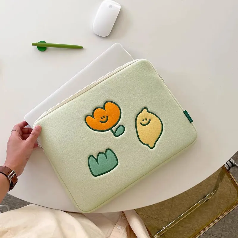 Simple Cartoon Sleeve Bag Pouch For iPad and Laptop 1