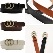 Fashionable Double Round Women's Belt
