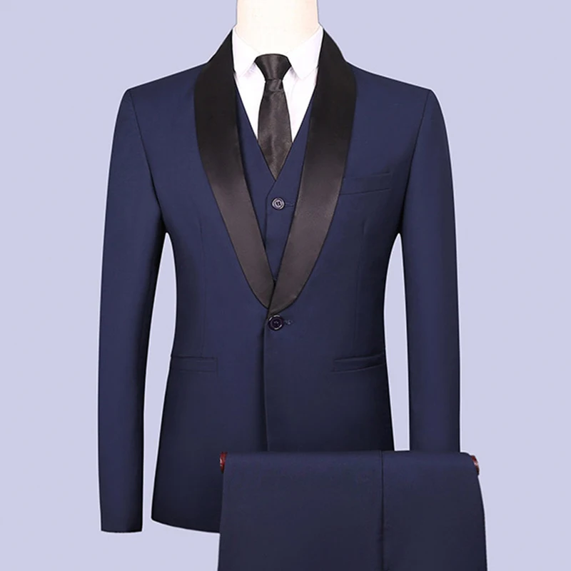 Men?s Suit 3 Pieces Blazers/Pants/Vest Sets Groom Wedding Dress Suits / Men's Casual Business Suits Jacket Coat Trousers xz44 Men?s Suit 3 Pieces Blazers/Pants/Vest Sets Groom Wedding Dress Suits / Men's Casual Business Suits Jacket Coat Trousers xz44