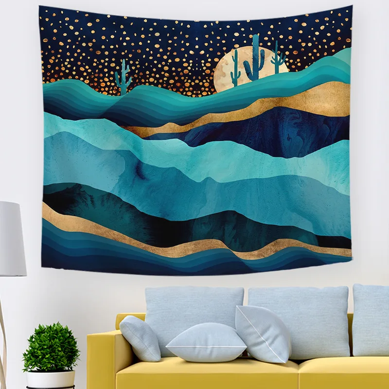 

Nordic Style Tapestry Hippie Mandala Wall Hanging Bohemian Bedspread Dorm Decor Tapestries Table Cloth Yoga Mat