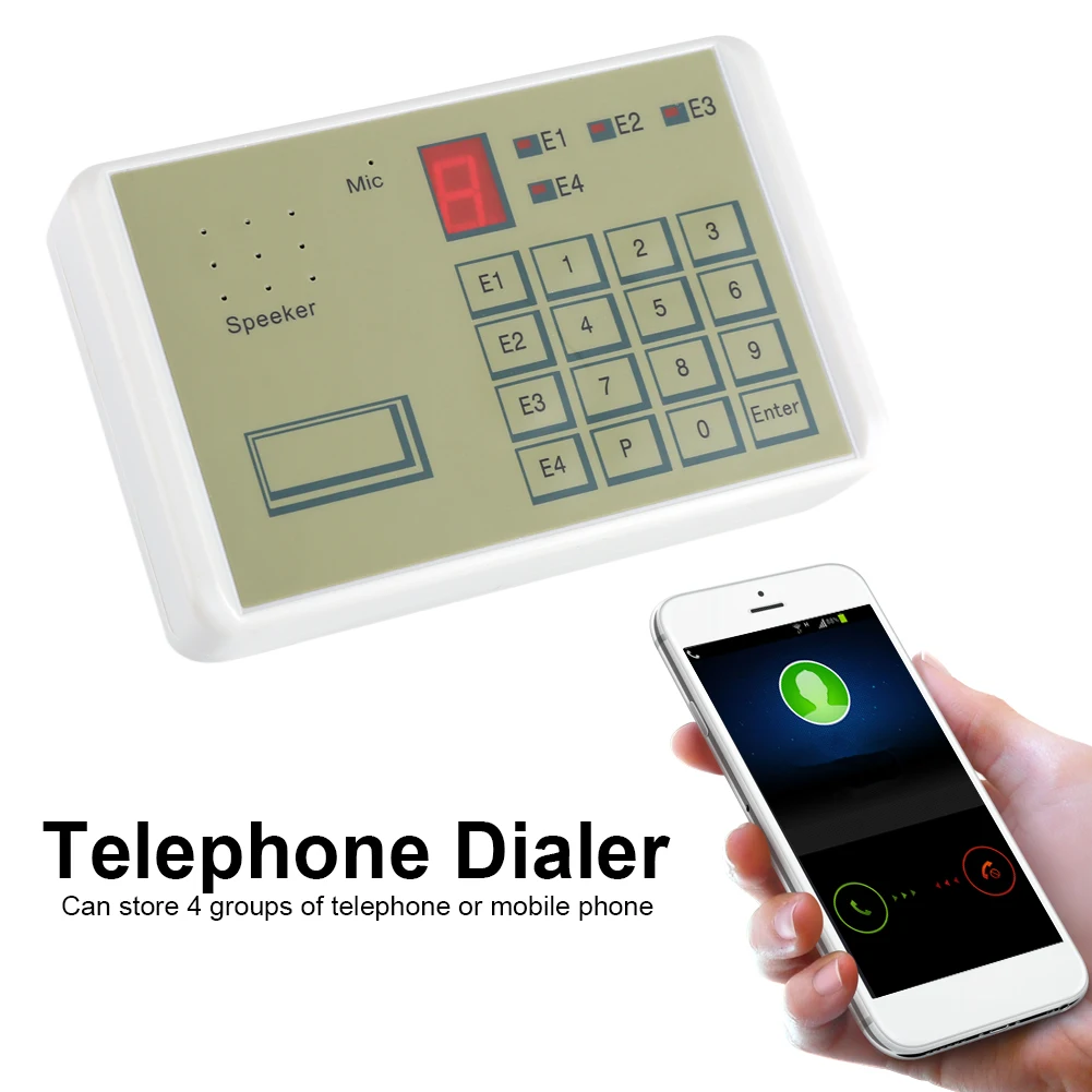 12V Telephone Voice Dialer Wired Telephone Voice Auto dialer Burglar