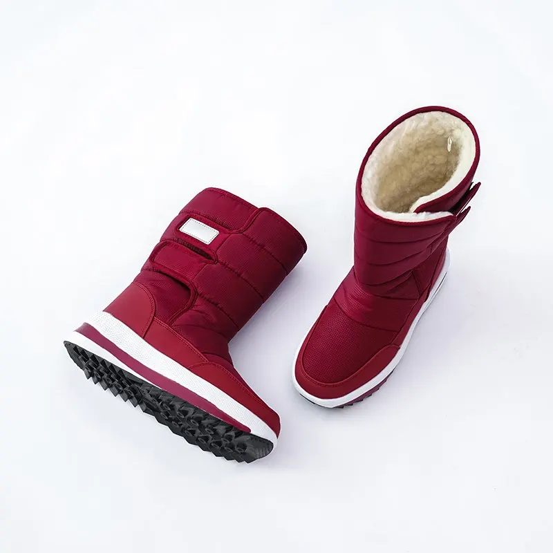 ASUMER Big Size 36-41 women's snow boots thick sole platform Space boots thick fur ladies shoes warm mid calf winter boots