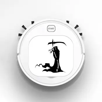 

Smart Robot Vacuum Cleaner Rechargeable USB Auto Sweeping Mop Clean Robot Sweeping Cleaner Grim Reaper Death Skeleton