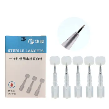 

Triangular Needle Disposable sterile diarrhea 50pcs 23G Mitsubishi lancets needle beauty cupping pick acne blood collection