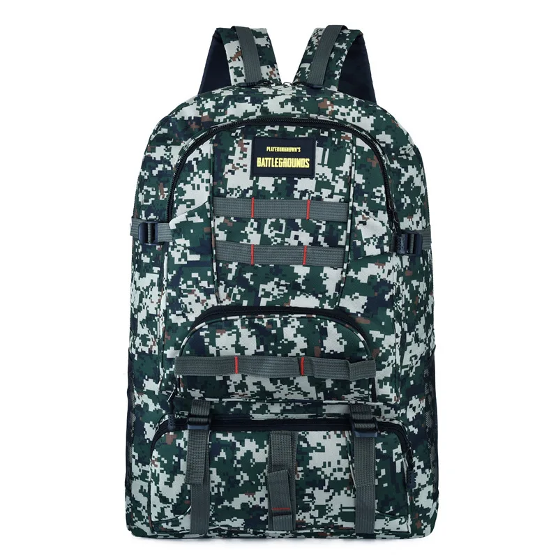 Large capacity waterproof nylon backpack men's travel backpack sports backpack outdoor hiking backpack camping men's backpack - Цвет: camouflage