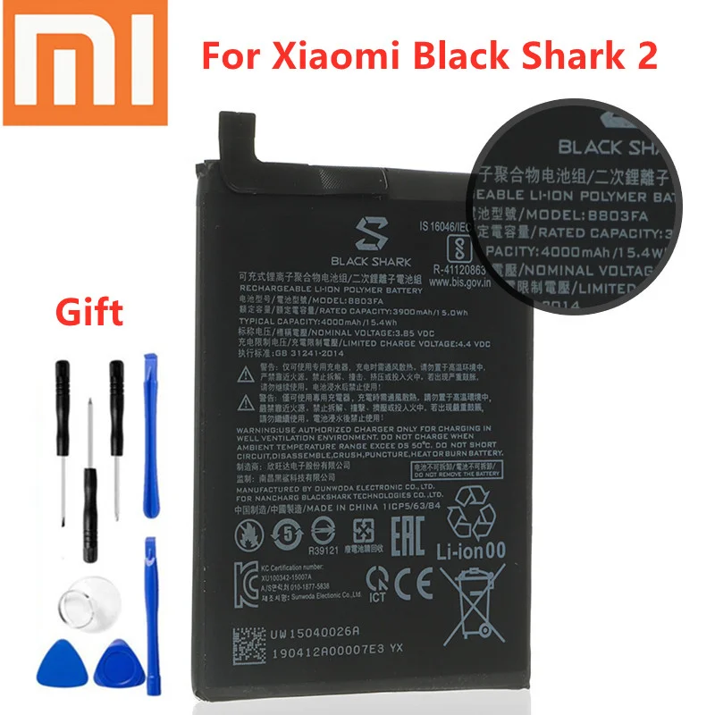 Phone Battery Replacement Battery BS01FA for Xiaomi Black Shark 1 BS03FA for Black Shark 2 BS06FA 3 BS08FA 4