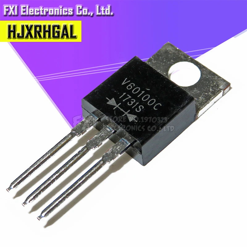 5pcs/lot V60100C TO 220 packaged Schottky diode common cathode 60A 100V  original authentic|p p|c c - AliExpress