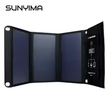 SUNYIMA 21W Portable Foldable Solar Charger Power Sun Power Panel Charge with 2 USB Port Charging Board