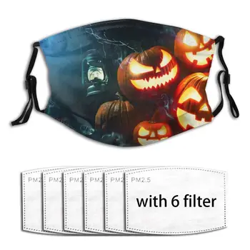 

Pumpkin Head Lantern In Scary Night Forest Mask Mouth Face Mask Anti Dust Mask with Replaceable Filter