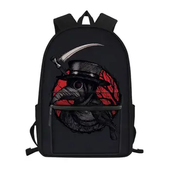 

The latest customized cool plague doctor backpack for teenager students schoolbag 3D travel bag backpack student schoolbag