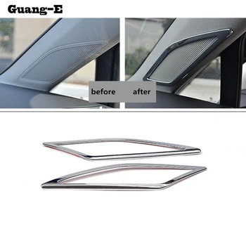 

Car ABS chrome Stick A Column Audio Speak Window Windshield Side Lamp hoods For VW Volkswagen Golf7 Golf 7 2014 2015 2016 2017