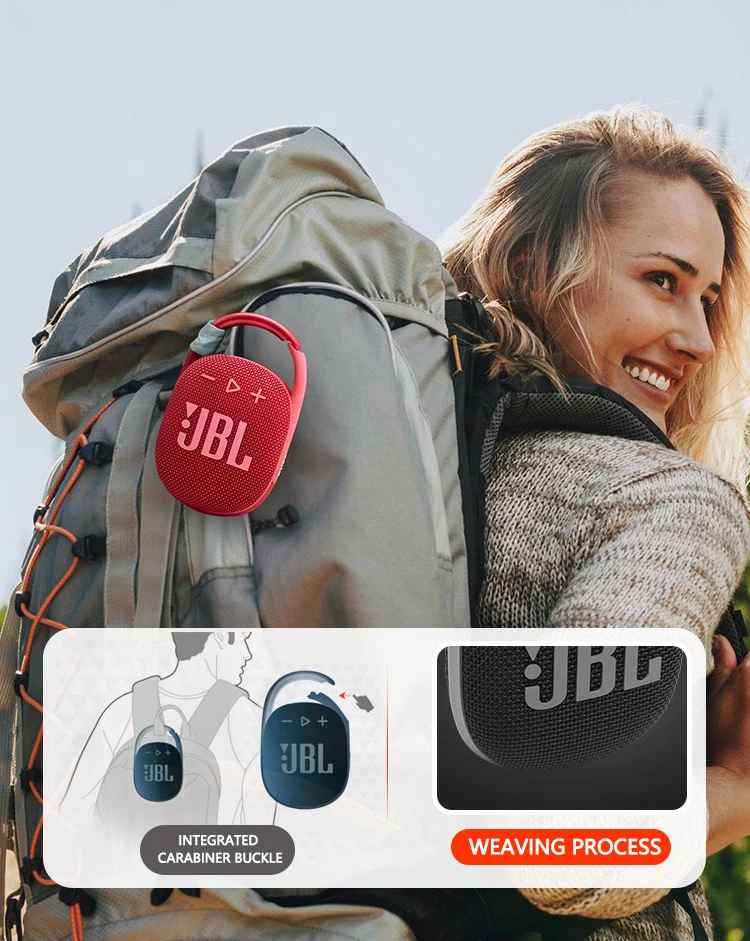 JBL Clip 4 Portable Bluetooth Speaker Blue Wholesale Headphones, Memory and Accessories