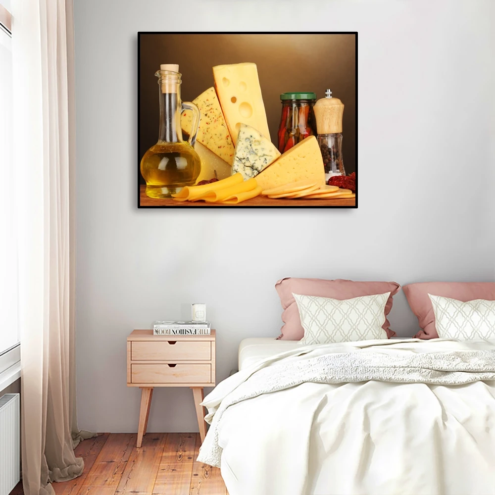 

Scandinavian Kitchen Restaurant Food Canvas Painting Cuadros Posters and Prints Wall Art Picture for Living Room Decoration