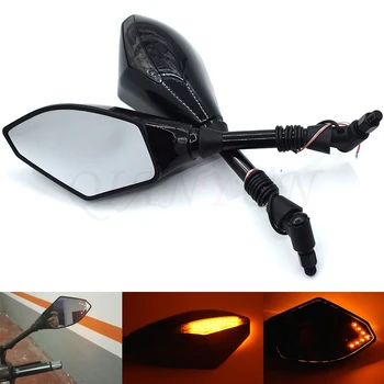 

Motorcycle LED Turn Lights Side Mirrors Turn Signal Indicator Rearview Mirror for Yamaha FZ6 FAZER MT-07 FZ07 MT-09 SR FZ09 XJ6