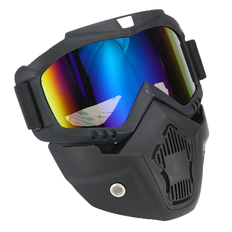Защитные очки, ветрозащитные очки с маской, очки для внедорожного шлема, Мото очки для мотоцикла, лыжного катания на открытом воздухе
