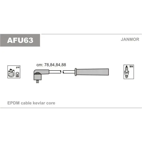 Ignition cable kit ALFA ROMEO 145 1.7 16V 94-96, 146