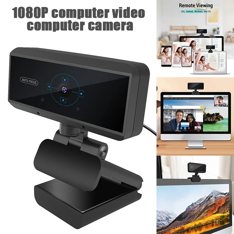 

Student Teaching HD Webcam 1080P Streaming Web Camera with Microphones Autofocus Webcam for For Computer Laptop