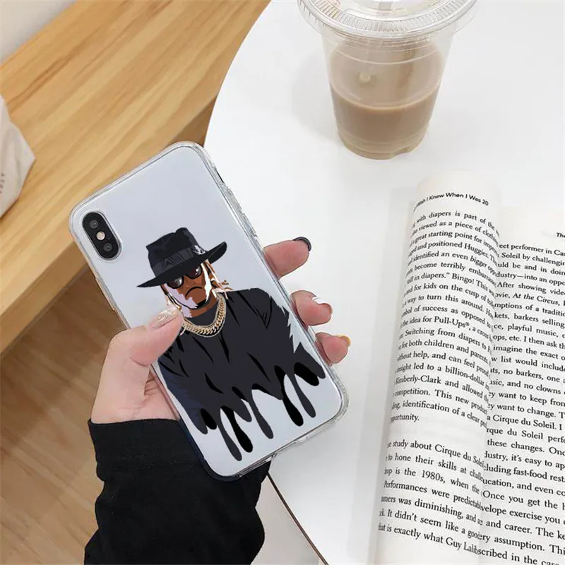 Lil Uzi Vert Bad and Boujee Мягкий ТПУ чехол для телефона для iphone 4 5 6 6S 7 8 Plus XR XS Xmax Fundas Coque