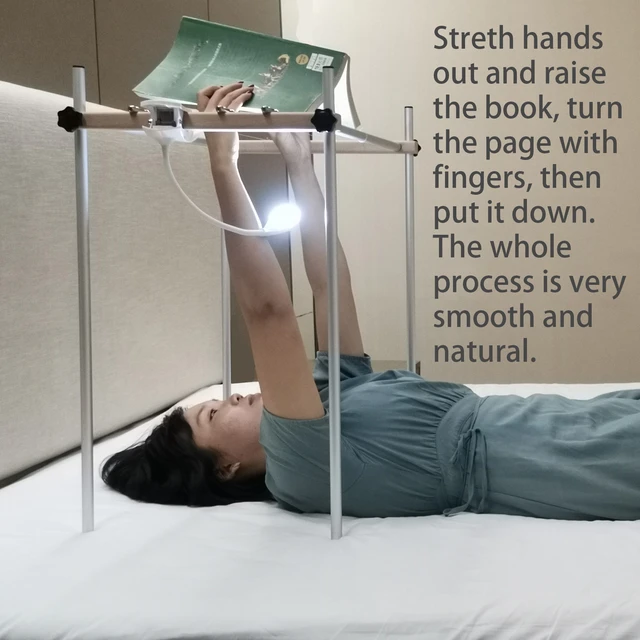 Staffa da pavimento per libri da lettura regolabile in altezza supporto per  libri da lettura da tavolo a braccio lungo supporto per libri da lettura  con rotazione Multi-angolo - AliExpress