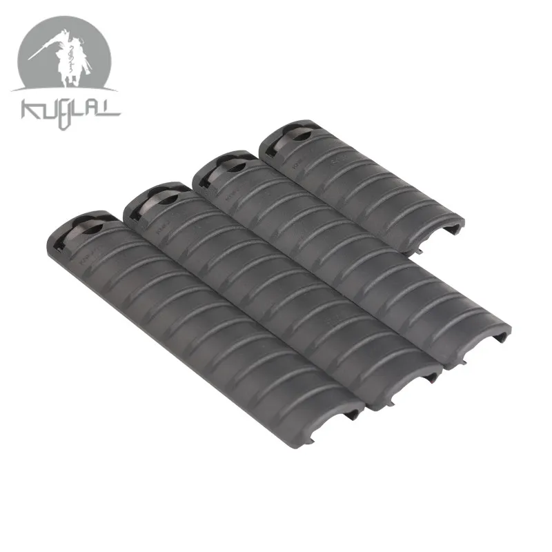 4 шт./компл. Handguard панель ребристые 20 мм Пикатинни/weaver железнодорожные Чехлы для KAC - Цвет: Black