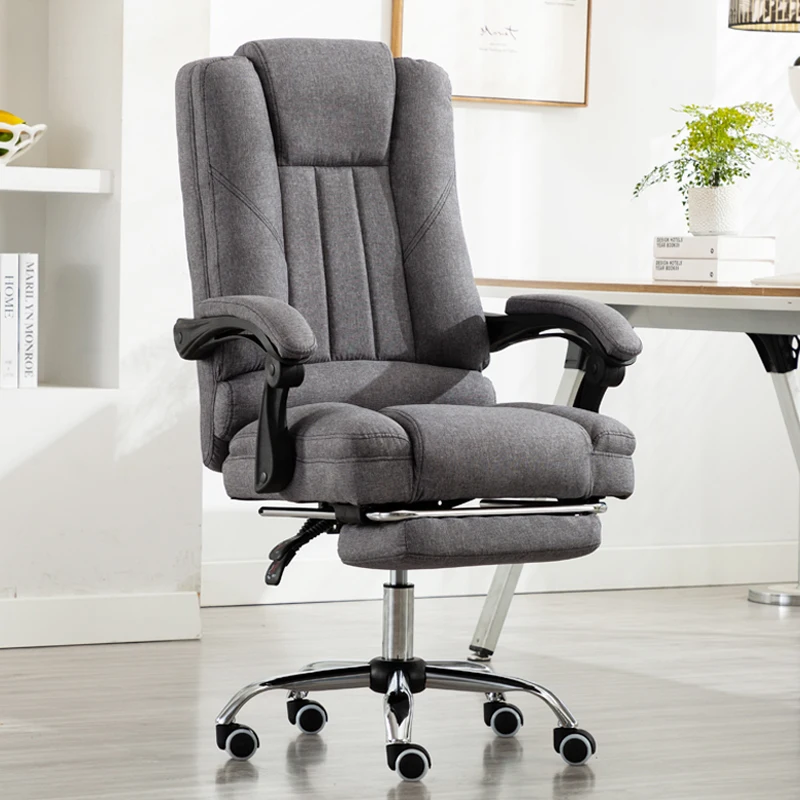 

E1Computer Chair Fabric Home E-sports Comfort Game Chair Swivel Chair Comfortable Backrest Lift Chair Boss Office Chair