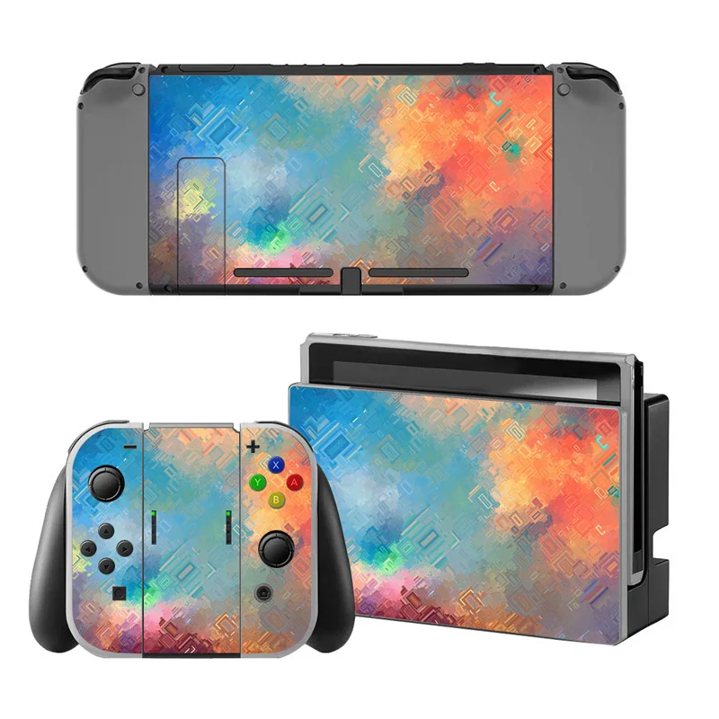 Цвет: желтый Наклейка для кожи с переключателем для Ns Switch консоли контроллера геймпад Joy-con крышка виниловая наклейка - Цвет: Цвет: желтый
