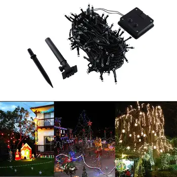 

Solar 20M 200 LED Home Garden Xmas Tree Party Wedding Decor Fairy String Light