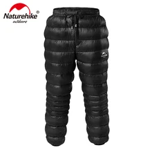 Naturehike Outdoor długie spodnie wodoodporne nosić Camping ciepłe zimowe gęsie długie spodnie NH18K210-K tanie tanio Troczek CN (pochodzenie) NYLON Pełna długość Camping i piesze wycieczki Dobrze pasuje do rozmiaru wybierz swój normalny rozmiar