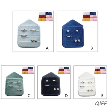 

Velvet Ring Box Square Jewelry Box Valentine's Day Ring Box With Detachable Lid