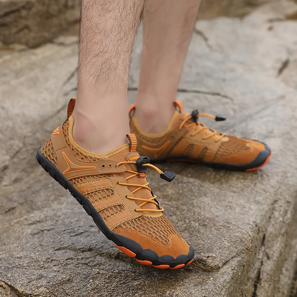 Men Barefoot Five Fingers Shoes Summer Water Shoes for Men Outdoor Lightweight Men Shoes Fitness Sports Sneakers#N