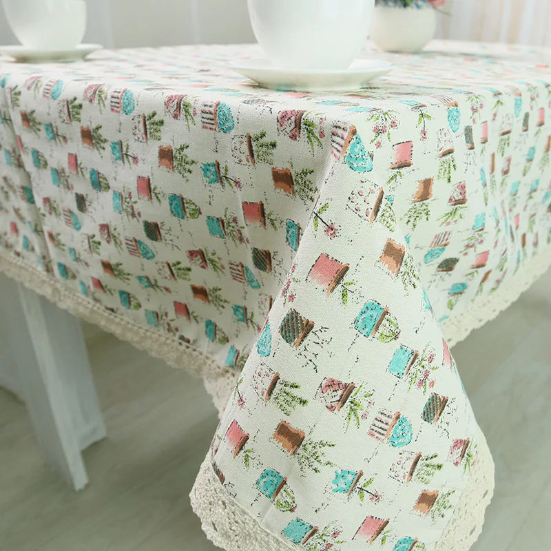 

Country Style Print Tablecloth Kitchen Dining Table Decorations Home Rectangular Party Watherproof Table Covers Christmas Decor