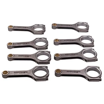 

H Beam Connecting Rods Rod For Toyota Lexus LS GS GX 460 LX 570 4.6/5.7L Racing Conrods 147.5mm Pleuel Bielle crankshaft piston