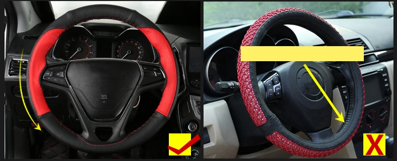 Для Chery ARRIZO5 ARRIZO 5 Крышка рулевого колеса Модифицированная ручная швейная крышка рулевого колеса отверстие ручки