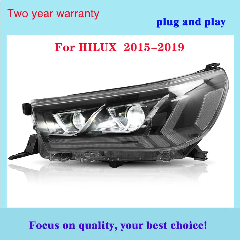 Автомобильный Стайлинг светодиодные фары головной лампы для HILUX фара полный светодиодный Revo фара с последовательным индикатор