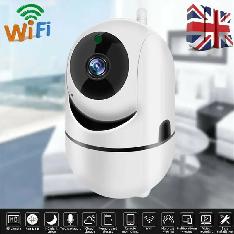 HD 1080P Камера Wi-Fi домашней безопасности IP Ночное видение Видеоняни и радионяни