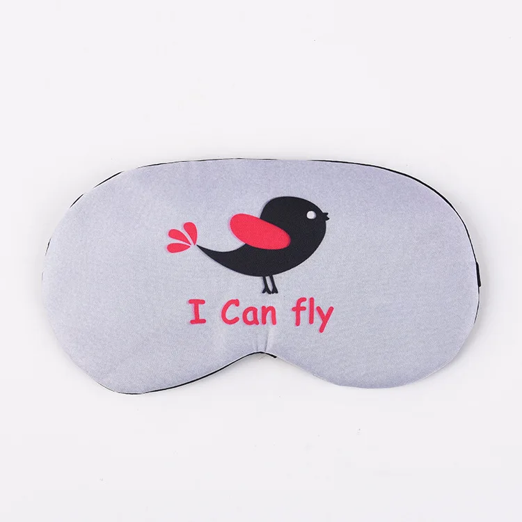 Bird Новая Милая мультяшная маска для сна для путешествий, расслабляющая маска для сна, повязка для глаз, маска для глаз, повязка для глаз, повязка для глаз, покрытие для глаз, хлопок, тени для век - Цвет: Bird