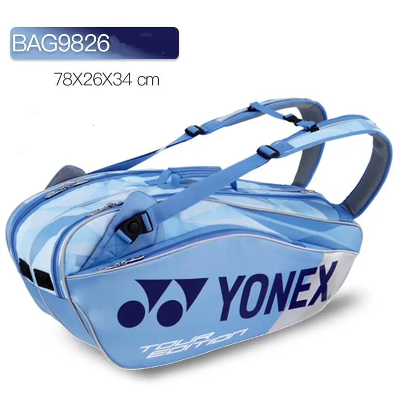 Натуральная сумка Yonex для бадминтона Yy спортивный бренд рюкзак для 6 шт. ракетка с обувью сумка Bag9826ex - Цвет: BAG9826