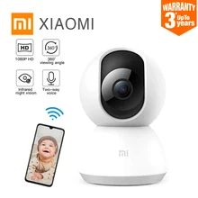 2021 Xiaomi Smart Camera 1080P HD 360 angolo WiFi visione notturna IP rileva allarme telecamera Webcam Video Baby Security Monitor Mi Home