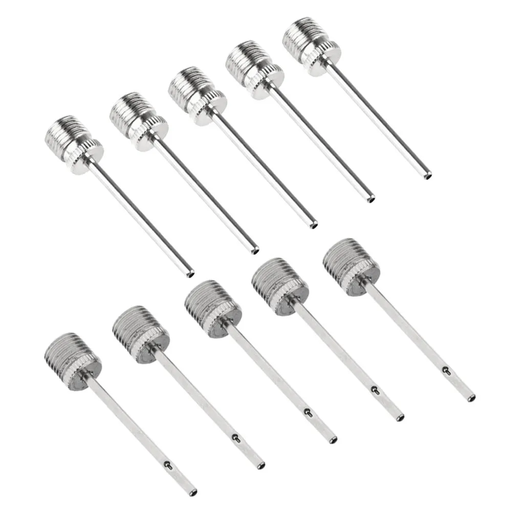 10 Pieces Inflating Pump Needle Ball Rugby Volleyball Netball Valve Adaptor