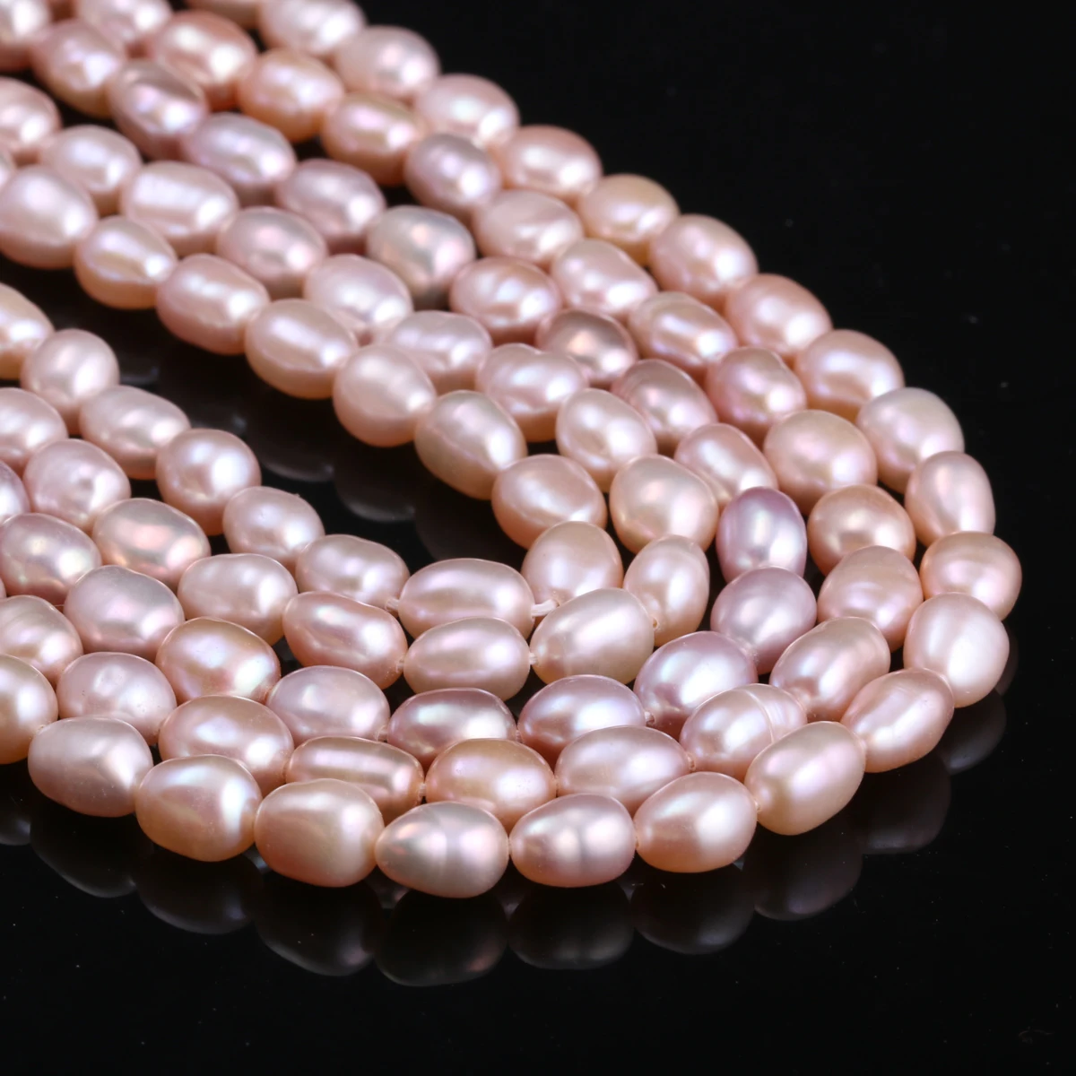Natural Freshwater Pearl Riceshape Loose Beads For Jewelry Making Diy