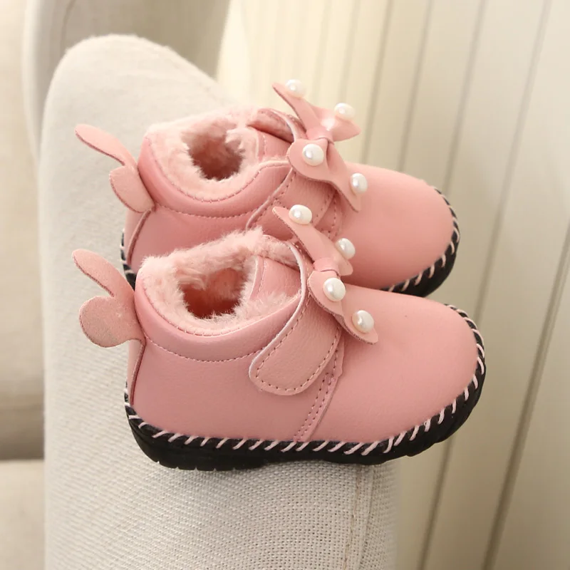 Baby Cotton Shoes for Kids Toddler 0-2 Years Winter Children Soft-soled Plush Velvet Thickened Warm Non-slip Boots |