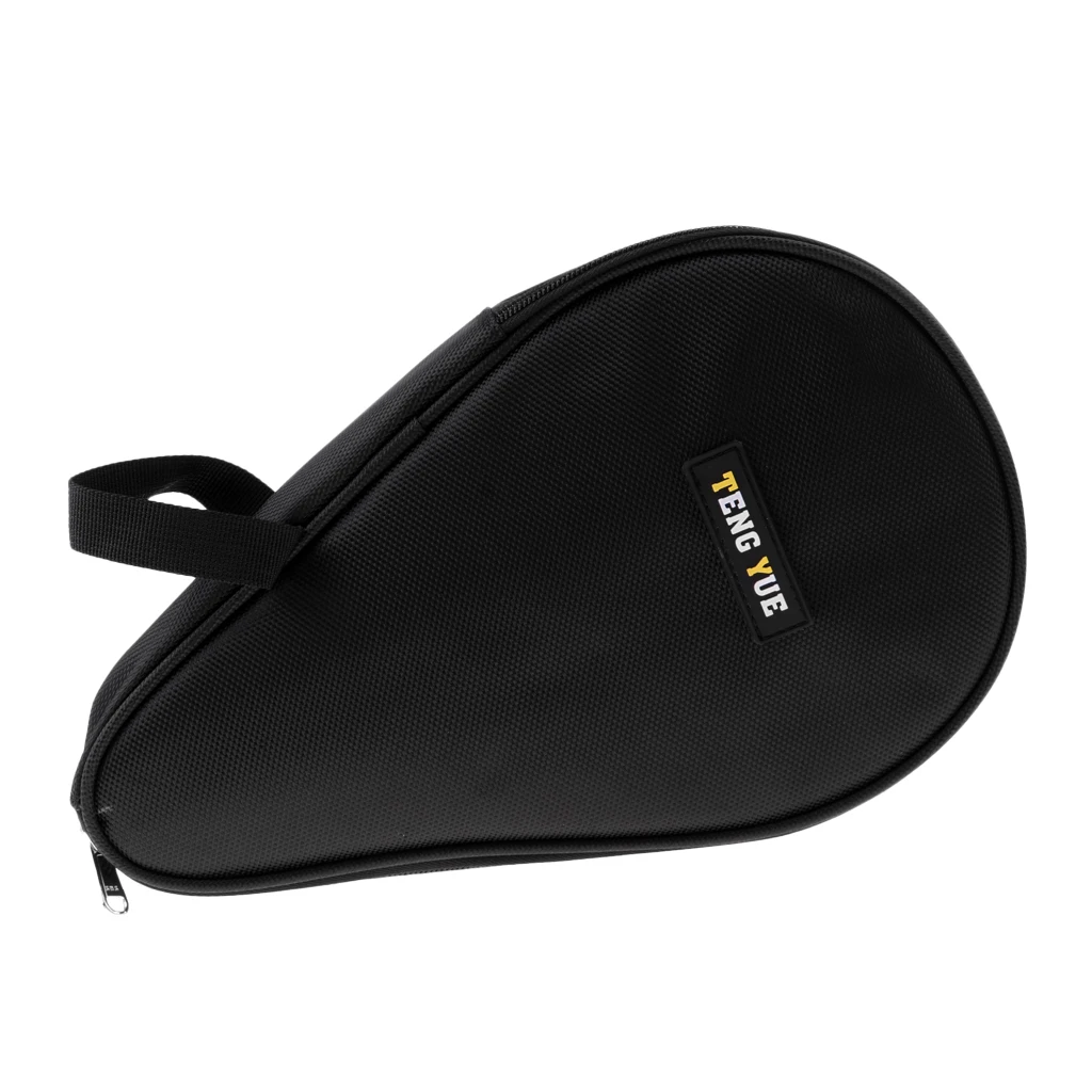 Черный Lightweight Table Tennis Bat Bag- Ping Pong Paddle Bag with Ball Case for 2 Ping Pong Paddle Bat& 3 Balls - Цвет: Черный