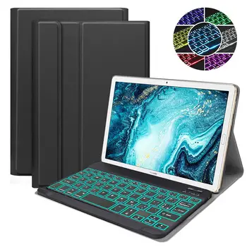 

Italian Keyboard Case For Huawei Mediapad M6 10.8 inch (2019) Wireless Backlit Keyboard Tablet Case PU Leather Flip Stand Case