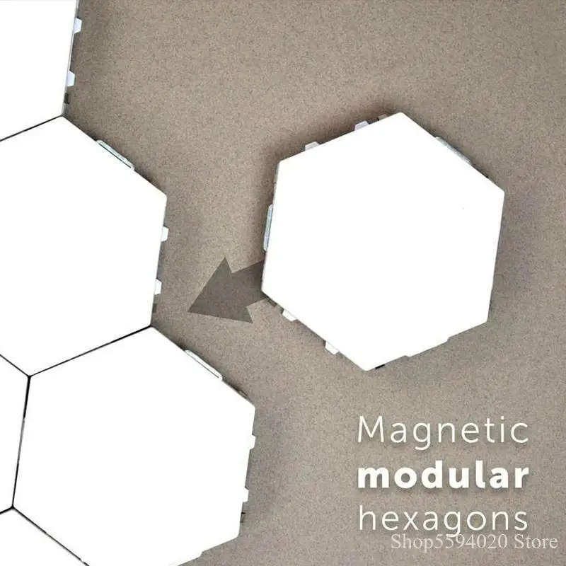 

Nordic DIY Led Night Lights Magnetic Hexagons Touch Sensor Cartoon Led Night Lamp Light with Sensor Lamparas for Living Room