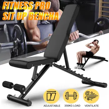 

NEW Foldable Sit Up Bench 6Gear Backrest AB Abdominal Multifunctional Dumbbell Fitness Bench Weight Training Rollers Equipment