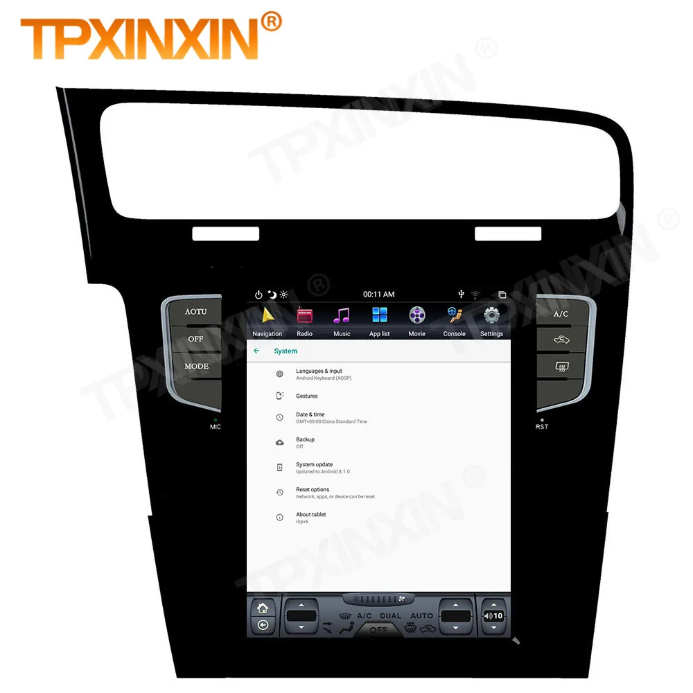 128G Carplay 2 Din Android 9 Tesla Multimedia Stereo For VW Golf 7 2013 2014 2015 2016 GPS Video Radio Receiver Player Head Unit