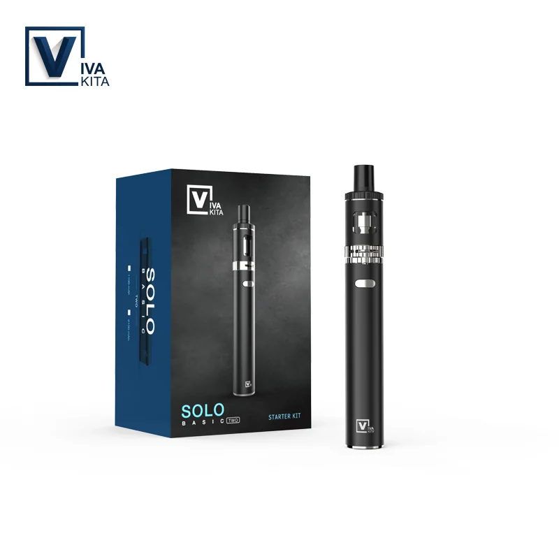Vivakita мини комплект Vape ручка 650 мАч Solo катушки головки 25 Вт 2 0 мл Танк Ёмкость 0.8ohm