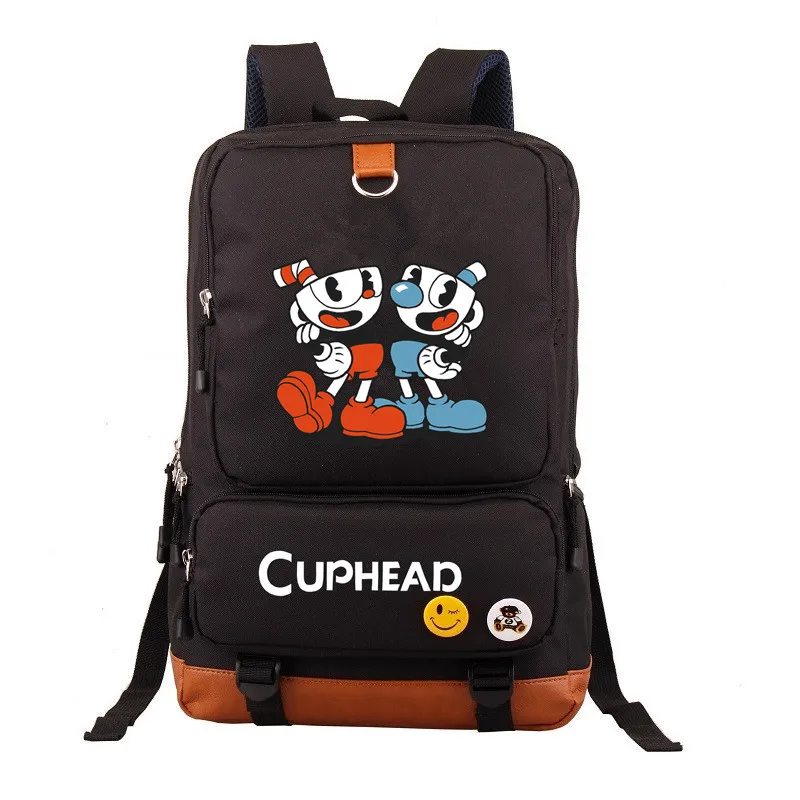Коричневый Детский рюкзак Cuphead Mugman Mochila Студенческая сумка на плечо дорожная школьная сумка повседневная сумка для ноутбука для подростков - Цвет: Коричневый