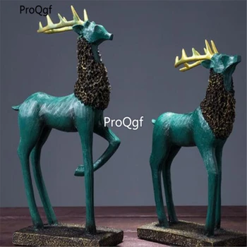 

ProQgf 1Pcs A Set Always in my heart deer Statue many choice